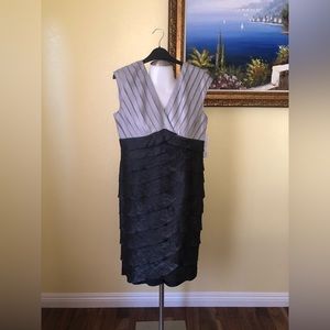 Adrianna Papell 2-toned dress.